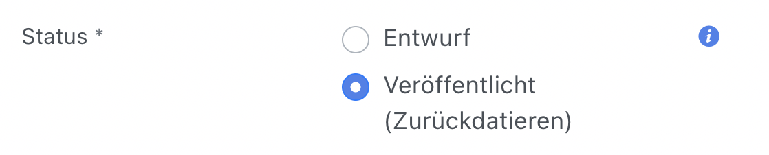 Status: Veröffentlicht einer Episode